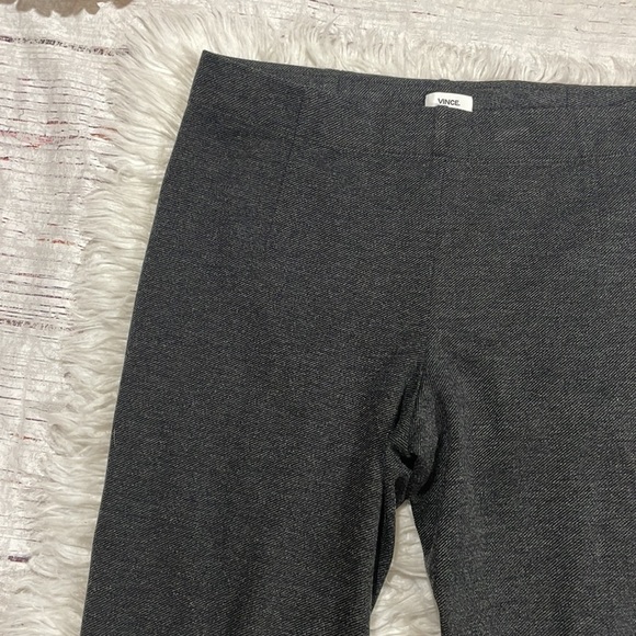 Vince Charcoal Gray Textured Stitch Front Seam Leggings - Picture 7 of 12